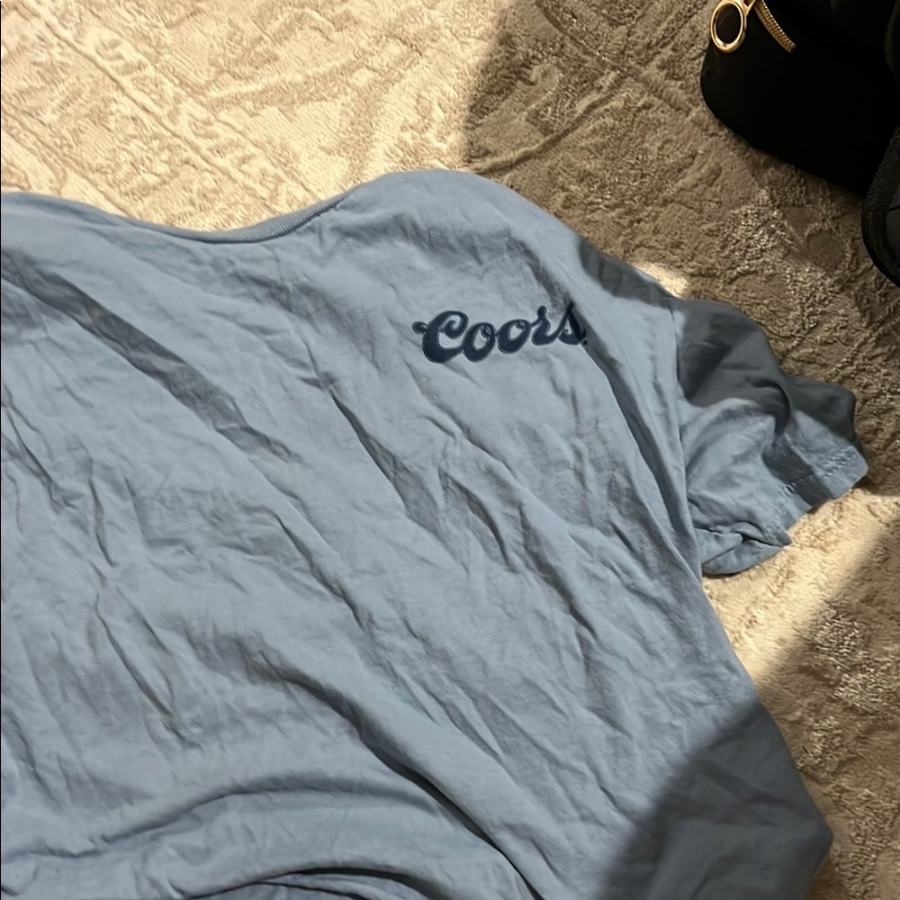 Blue Crop Top